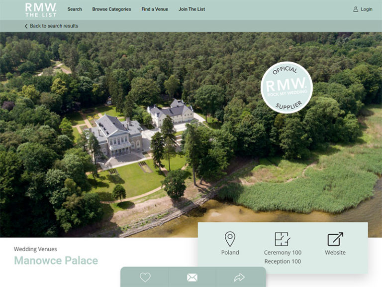 Rock My Wedding präsentiert Schloss Manowce Pałac Manowce